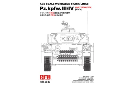 Seturi senile si roti - Rye Field Model - 1:35 Tracks for Pz.III/IV.early production (40cm)