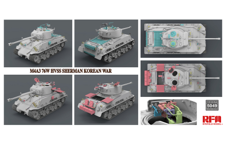 Rye Field Model 5049 - 1:35 M4A3 76w HVSS Sherman Korean war [1]