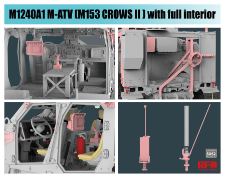 Rye Field Model - 1:35 M1240A1 M-ATV (M153 CROWS II) with full interior [1]