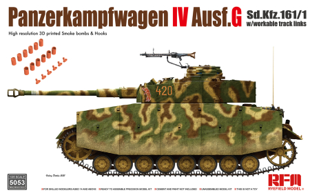 Kituri machete - Ryefield Model 5053 1:35 Pz.kpfw.IV Ausf.G without interior