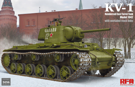 Kituri machete - Rye Field Model 5056 - 1:35 KV-1 Model 1942 Reinforced Cast Turret Tank