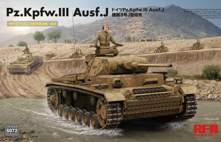 Kituri machete - Rye Field Model 5072 - 1:35 Pz. Kpfw. III Ausf. J FULL INTERIOR