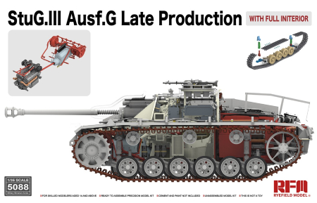 Kituri machete - Rye Field Model 5088 - 1:35 StuG.III Ausf.G Late Production with full interior