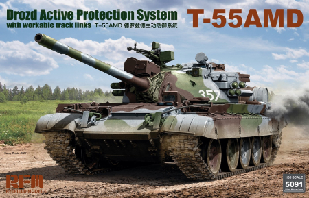 Kituri machete - Rye Field Model 5091 - 1:35 T-55AMD Drozd Active Protection System with workable track links