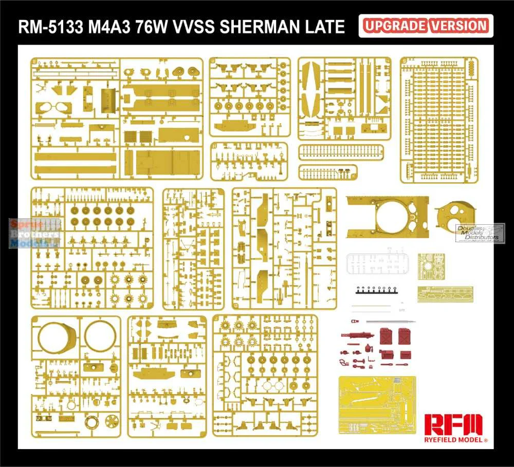 Rye Field Model - 5133 1:35 M4A3 76W VVSS Sherman late UPGRADE VERSION [1]