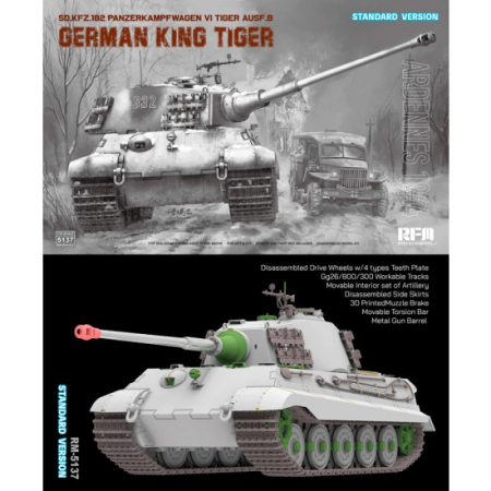 Rye Field Model - 5137 1:35 Sd.Kfz. 182 King Tiger ARDENNES 1944 STANDARD VERSION [1]