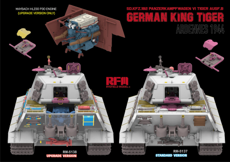 Rye Field Model - 5138 1:35 Sd. Kfz.182 King Tiger ARDENNES 1944 UPDATED VERSION [1]