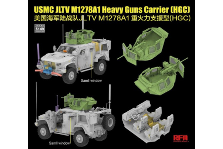 Rye Field Model RFM5149 - 1:35 USMC JLTV M1278A1 Heavy Guns Carrier (HGC) [1]