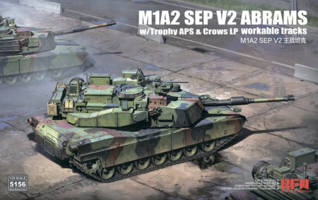 Noutati - Rye Field Model RFM5156 - 1:35 M1A2 SEP V2 ABRAMS w/Trophy APS & Crows LP/workable tracks