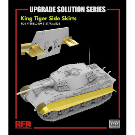 Noutati - Rye Field Model - RM2091 1:35 Upgrade set for 5137 5138 King Tiger Side Skirts