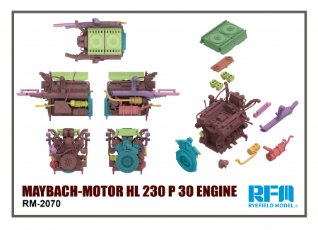 Alte accesorii - Ryefield Model 2070 1:35 MAYBACH-Motor HL 230 P 30 Engine