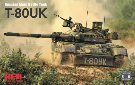 Kituri machete - Ryefield Model 5115 1:35 T-80UK Russian Main Battle Tank
