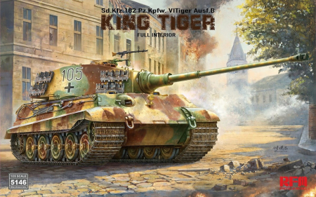 Noutati - Ryefield Model 5146 - 1:35 King Tiger full interior