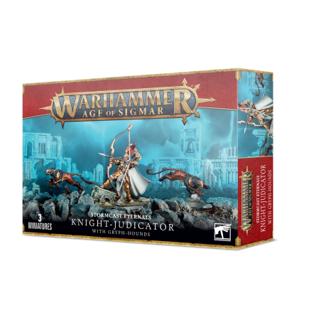 Warhammer Age of Sigmar - Stormcast Eternals Knight-Judicator With Gryph-Hounds