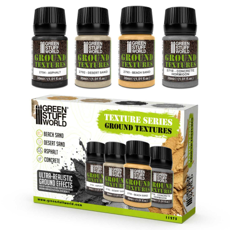 Vopsire, Weathering & Diorama - GSW - Ground Textures Set 30ml (Pack x4)