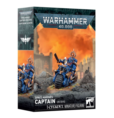 Warhammer & Wargames - Space Marines: Captain On Bike