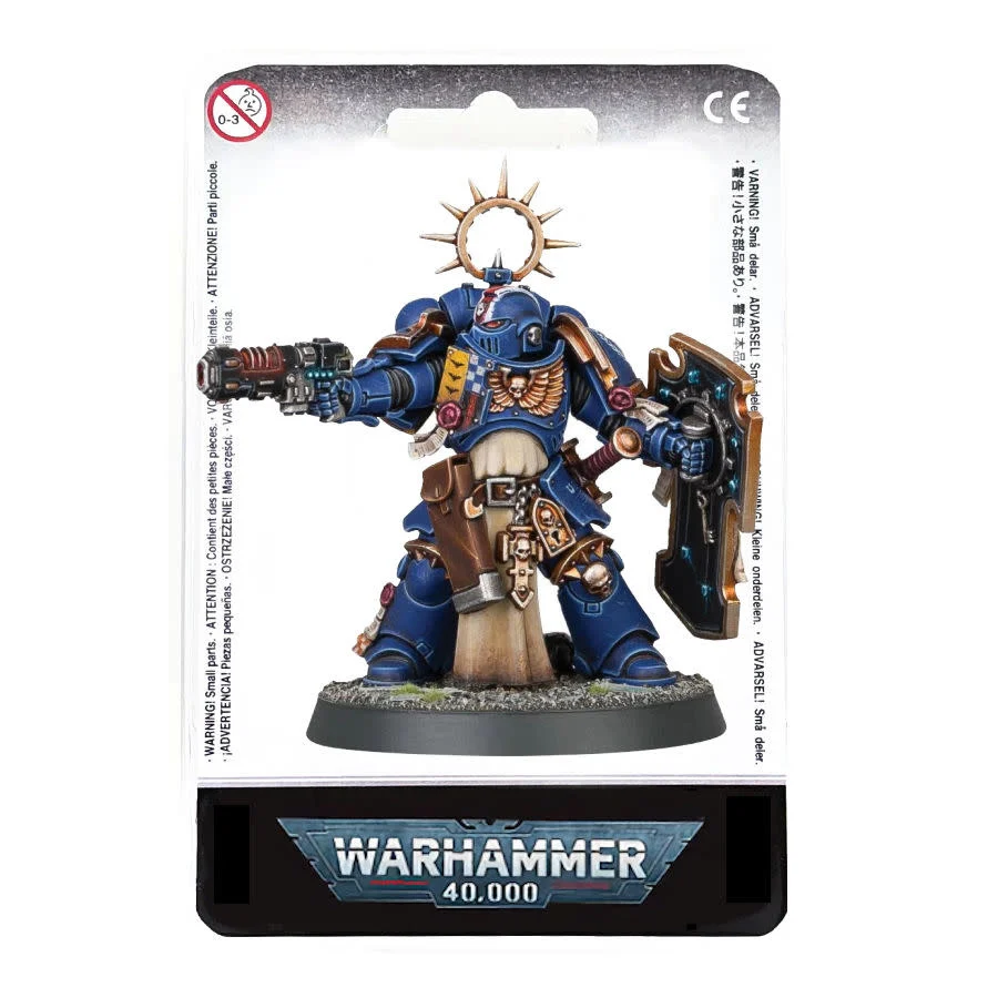 Wargames & Boardgames - Space Marines Lieutenant with Storm Shield