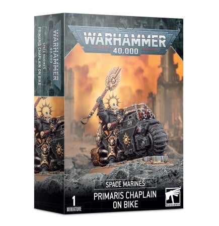 Wargames & Boardgames - Space Marines: Primaris Chaplain On Bike