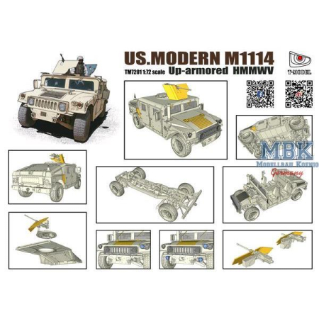T-Model 7201 - 1:72 US Modern M1114 Up-armored HMMWV [1]