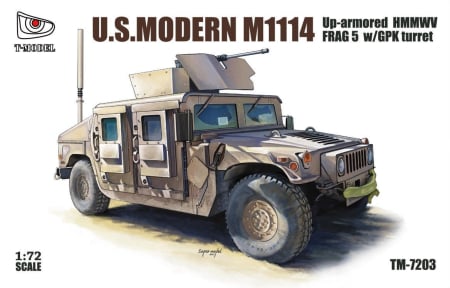 Kituri machete - T-Model 7203 - 1:72 U.S. Modern M1114 FRAG 5 w/ GPK Turret