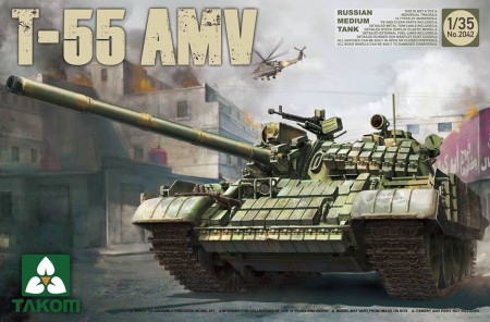 Kituri machete - Takom 2042 - 1:35 Russian Medium Tank T-55 AMV