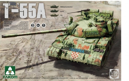 Kituri machete - TAKOM 2056 - 1:35 Rssian Medium Tank T-55 A [3 in 1]