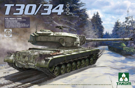 Kituri machete - TAKOM 2065 - 1:35 U.S. Heavy Tank T30/34 (2 in 1)