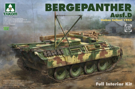 Kituri machete - TAKOM 2102 - 1:35 Bergepanther Ausf.D Umbau Seibert 1945 production w/ full interior kit