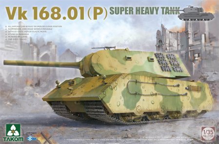 Kituri machete - Takom 2158 - 1:35 Vk 168.01(P) Super Heavy Tank