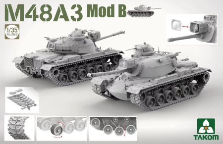 TAKOM 2162 - 1:35 American main battle tank M48A3 Mod B [1]