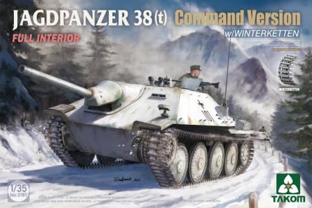 Kituri machete - Takom 2181 - 1:35 Jagdpanzer 38(t) Command w/Winterketten & Interior