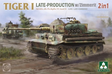 Noutati - Takom 2199 - 1:35 TIGER I LATE/COM. w/ZIMMERIT