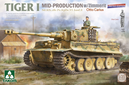 Noutati - Takom 2200 - 1:35 TIGER I MID-PROD. w/ZIMMERIT Otto Carius