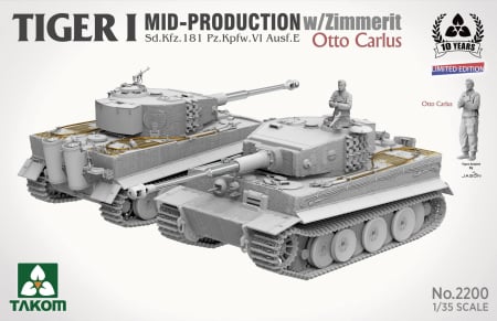 Takom 2200 - 1:35 TIGER I MID-PROD. w/ZIMMERIT Otto Carius [1]
