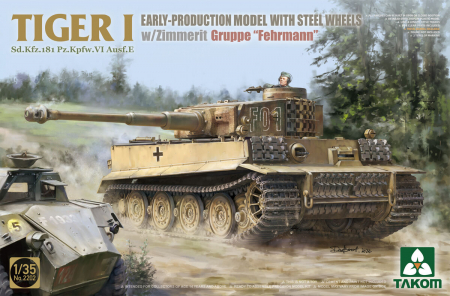 Vehicule militare terestre - Takom 2202 - 1:35 TIGER I EARLY-Steel Wheels/Zimm. - Gruppe Fehrmann