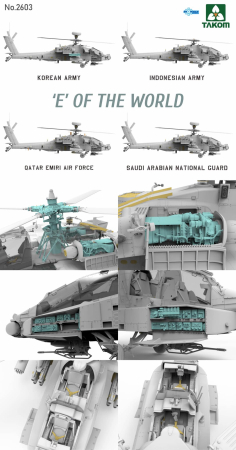 TAKOM 2603 - 1:35 'E' Of The World AH-64E Attack Helicopter (Limited Edition) [2]
