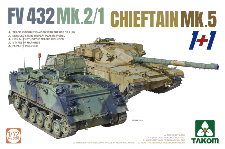 Kituri machete - TAKOM 5008 - 1:72 FV432 Mk.2/1 and Chieftain Mk. 5 (dual kit)