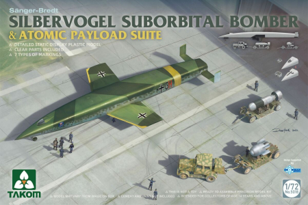 Kituri machete - Takom 5018 - 1:72 SILBERVOGEL Suborbital bomber&atomic payload suite