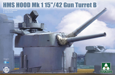 Navo - Takom 5020 - 1:72 HMS HOOD Mk1 15" / 42 Gun Turret B