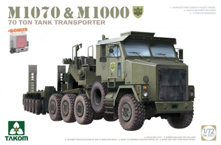 Kituri machete - Takom 5021 - 1:72 M1070 & M1000 70 ton Tank Transporter