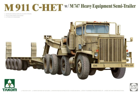 Noutati - Takom 5024 - 1:72 M911 C-HET w/M747 Heavy Equipment Semi-Trailer