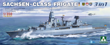 Navo - Takom 6001 - 1:350 SACHSEN-CLASS FRIGATE 3 IN 1