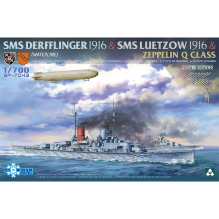 Navo - TAKOM 7043 - 1:700 Derfflinger + Lützow + Zeppelin Q Class - LIMITED EDITION
