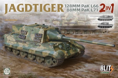 Kituri machete - TAKOM 8008 - 1:35 Jagdtiger 128mm PaK L66 / 88mm PaK L71
