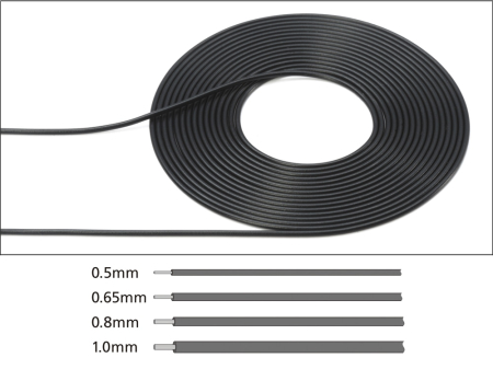 Detail Up Parts Series Cable (0.5mm Outer Diameter /Black) Length 2m [1]