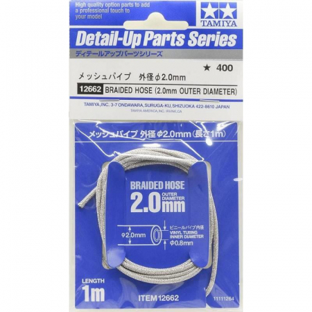 Auto - TAMIYA 12662 - Braided Hose (2.0mm Outer Diameter)