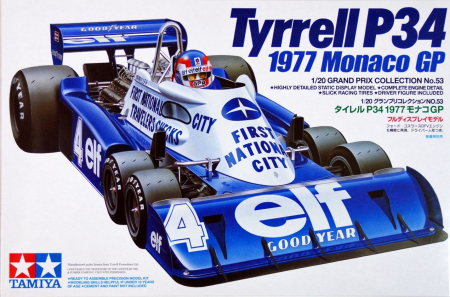 Auto de curse - TAMIYA 20053 - 1:20 Tyrrell P34 1977 Monaco GP