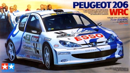 Auto de curse - TAMIYA 24221 - 1:24 Peugeot 206 WRC