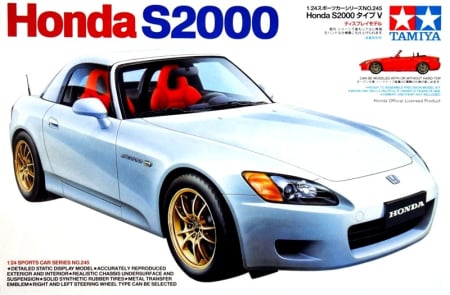 Auto de curse - Tamiya 24245 - 1:24 Honda S2000 (2001 Version)