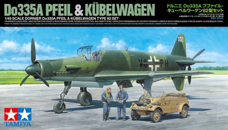 Aero militare - TAMIYA 25206 - 1:48 Dornier Do335A Pfeil  Kubelwagen Type 82 Set